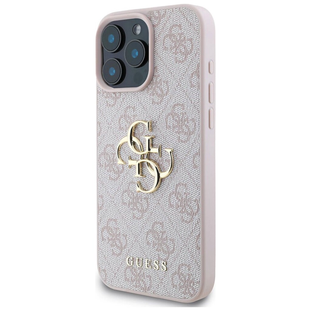 Guess 4G Monogram Backcover Case iPhone 16 Pro Max Roze