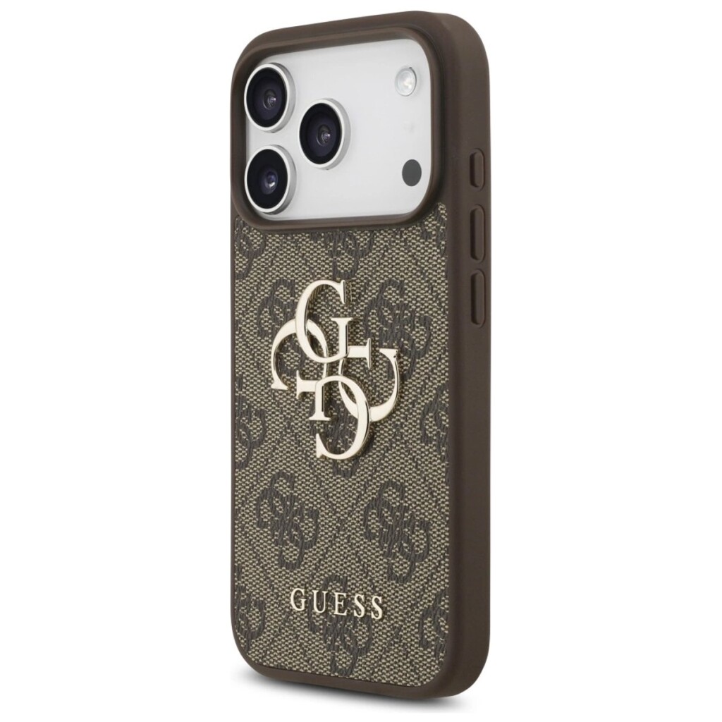 Guess 4G Monogram Backcover Case iPhone 17 Pro Bruin