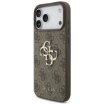 Guess 4G Monogram Backcover Case iPhone 17 Pro Max Bruin