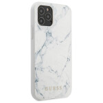 Guess Marmeren Hardcase iPhone 12 / 12 Pro Wit