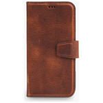 Omnium Echt Lederen Bookcase iPhone 17 Bruin - 1