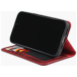 Omnium Echt Lederen Bookcase iPhone 17 Rood - 3
