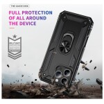 Guardify Armor Ring Hardcase Shockproof met Ringhouder iPhone 16 Pro Zwart - 1