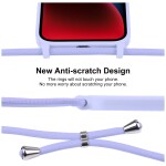 Guardify Color Backcover Hoesje met Koord iPhone 15 Plus Paars - 2