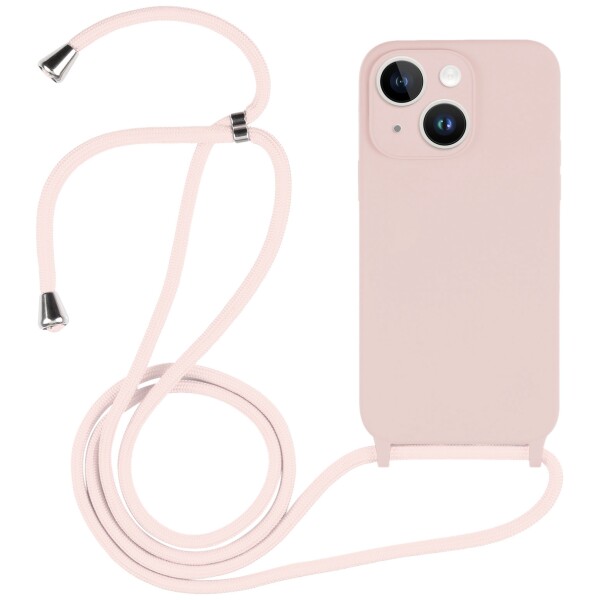 Guardify Color Backcover Hoesje met Koord iPhone 15 Plus Roze