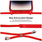 Guardify Color Backcover Hoesje met Koord iPhone 15 Pro Max Rood - 2