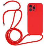 Guardify Color Backcover Hoesje met Koord iPhone 15 Pro Rood