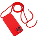 Guardify Color Backcover Hoesje met Koord iPhone 15 Pro Rood - 1