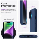 Guardify Siliconen Softcase Backcover iPhone 14 Donkerblauw - 3