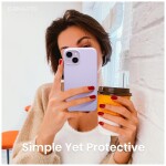 Guardify Siliconen Softcase Backcover iPhone 14 Lila Paars - 4