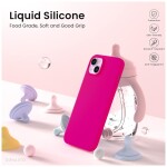 Guardify Siliconen Softcase Backcover iPhone 14 Plus Fuchsia - 1