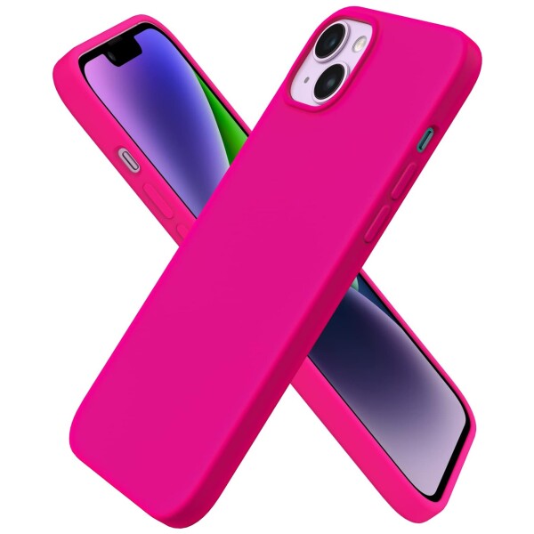 Guardify Siliconen Softcase Backcover iPhone 14 Plus Fuchsia