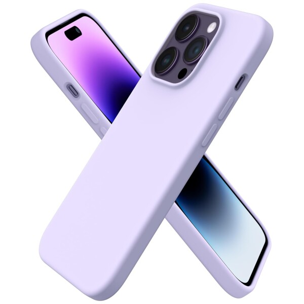 Guardify Siliconen Softcase Backcover iPhone 14 Pro Lila Paars