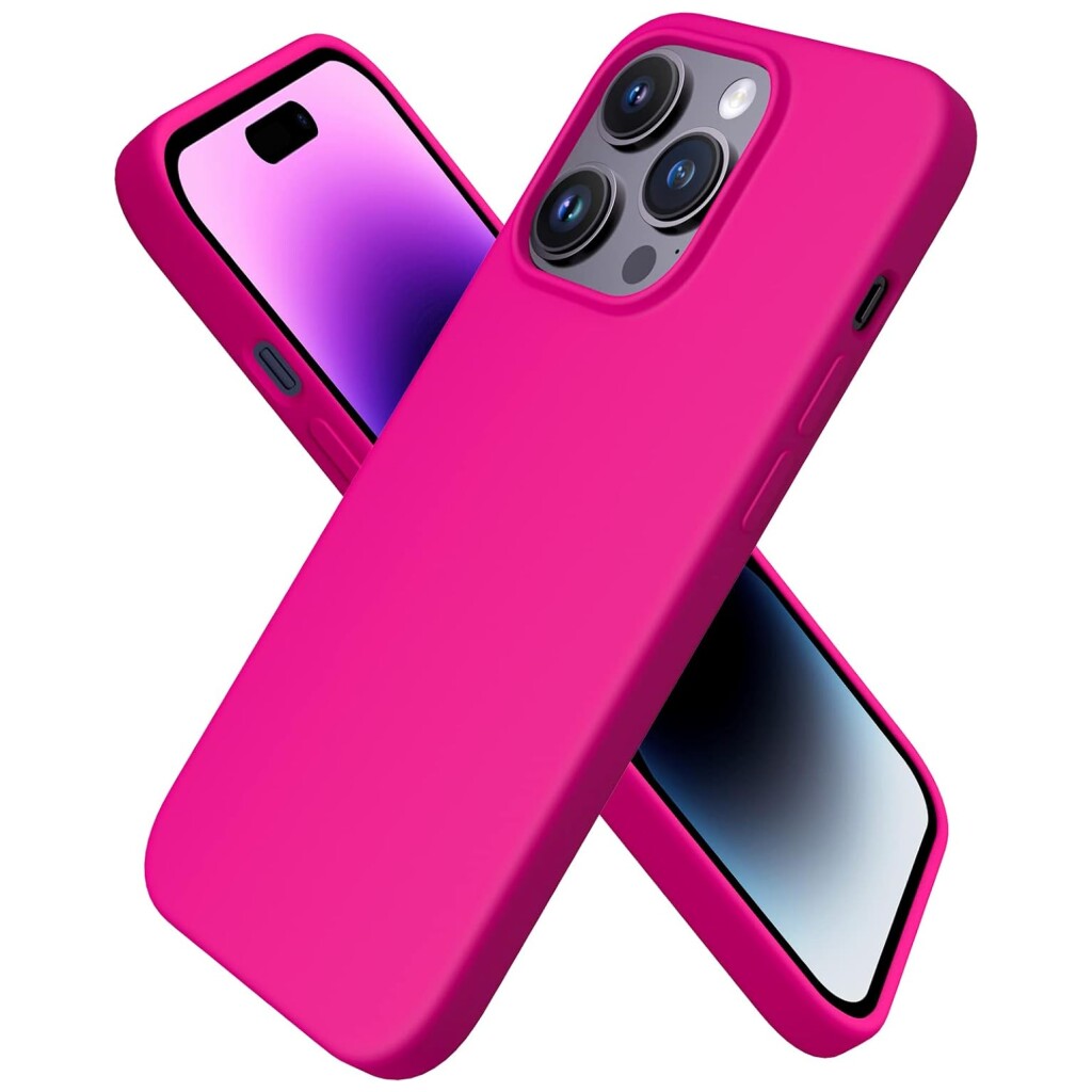 Guardify Siliconen Softcase Backcover iPhone 14 Pro Max Fuchsia