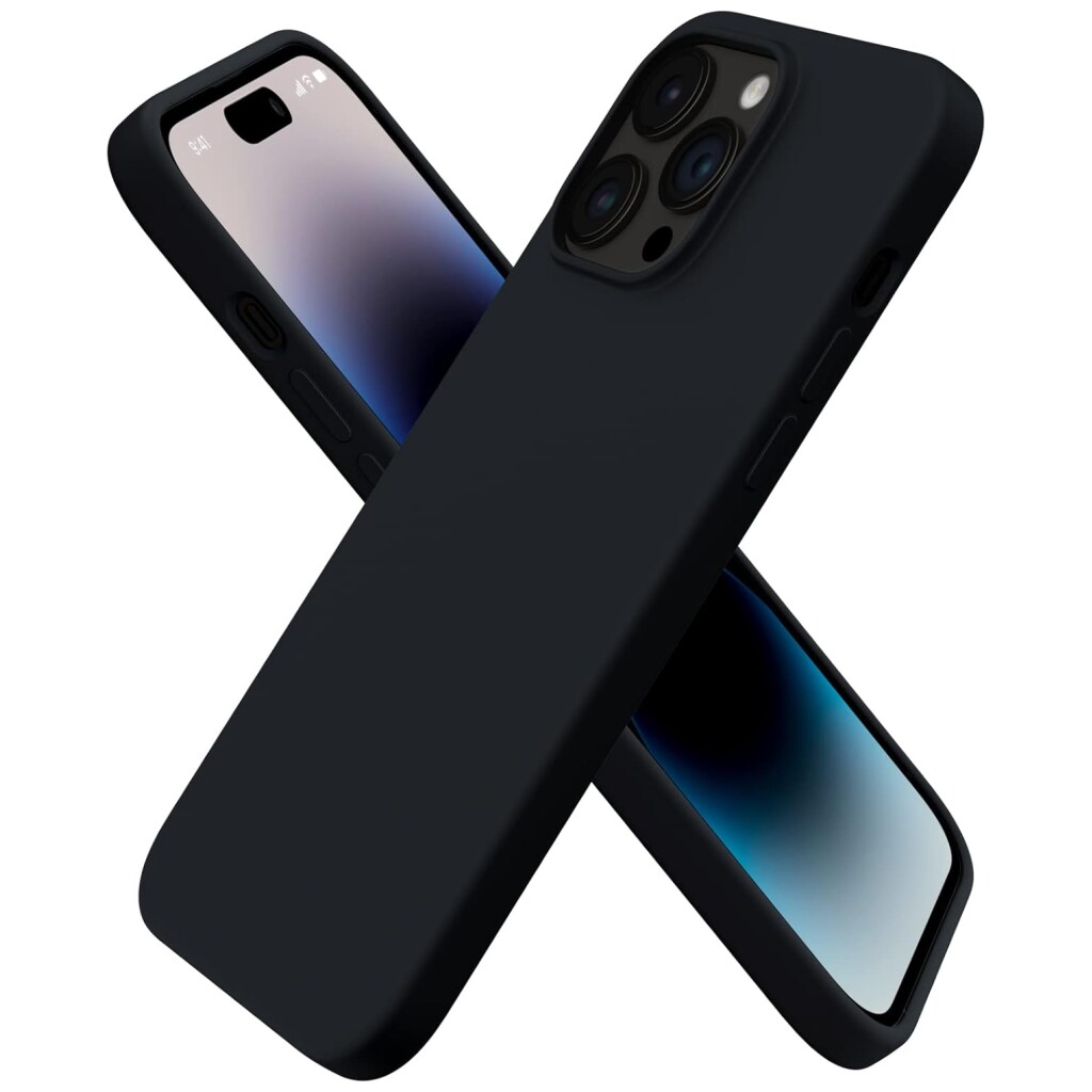 Guardify Siliconen Softcase Backcover iPhone 14 Pro Max Zwart