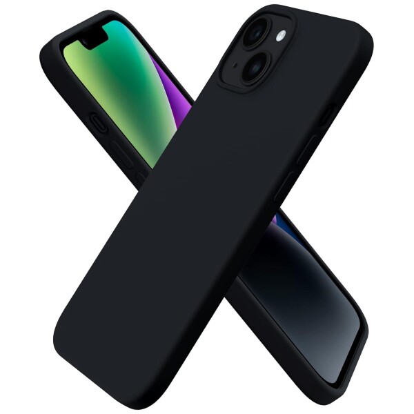Guardify Siliconen Softcase Backcover iPhone 14 Zwart