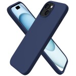 Guardify Siliconen Softcase Backcover iPhone 15 Donkerblauw