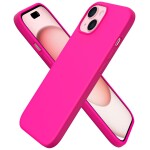 Guardify Siliconen Softcase Backcover iPhone 15 Fuchsia