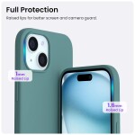 Guardify Siliconen Softcase Backcover iPhone 15 Groen - 1