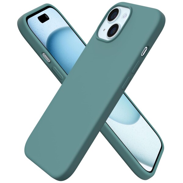 Guardify Siliconen Softcase Backcover iPhone 15 Groen