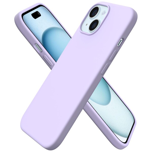 Guardify Siliconen Softcase Backcover iPhone 15 Lila Paars