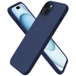 Guardify Siliconen Softcase Backcover iPhone 15 Plus Donkerblauw