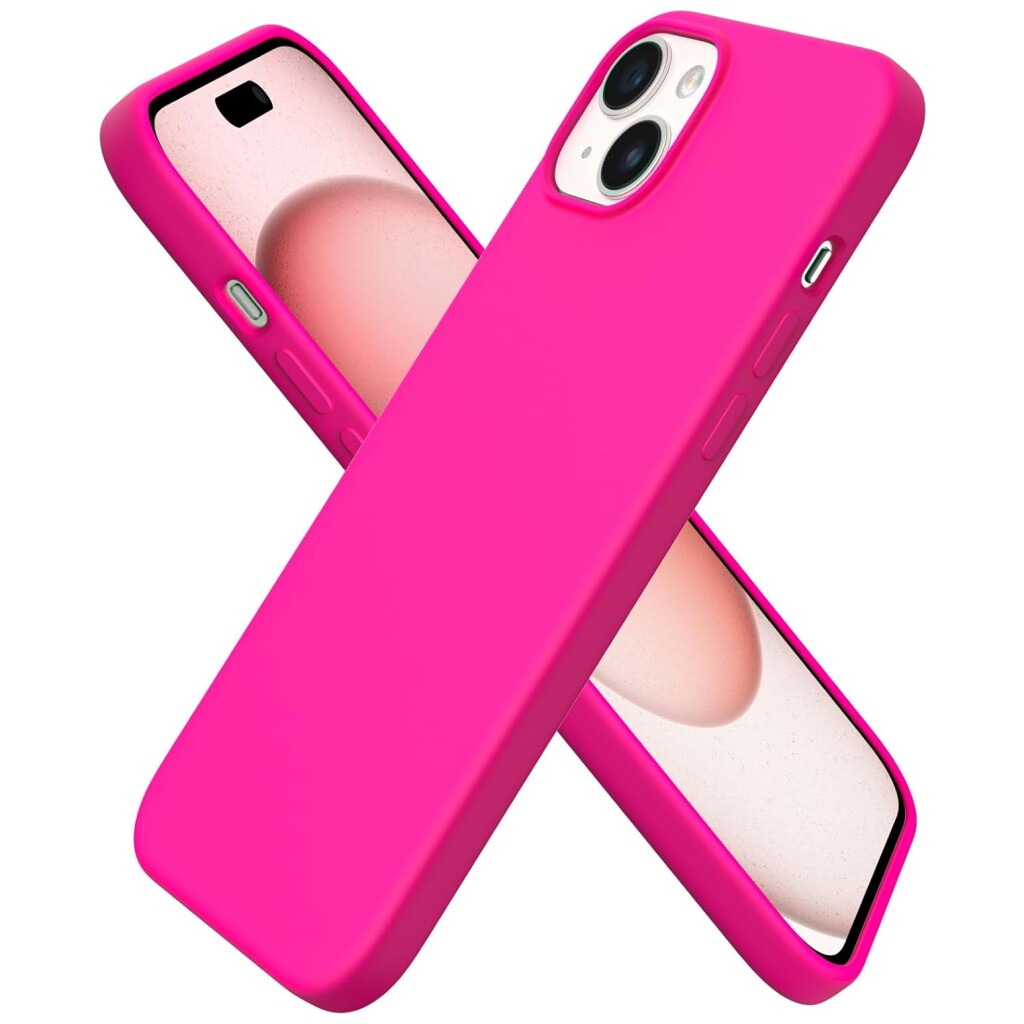 Guardify Siliconen Softcase Backcover iPhone 15 Plus Fuchsia