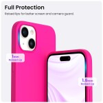 Guardify Siliconen Softcase Backcover iPhone 15 Plus Fuchsia - 1