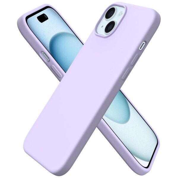 Guardify Siliconen Softcase Backcover iPhone 15 Plus Lila Paars