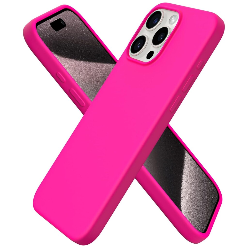 Guardify Siliconen Softcase Backcover iPhone 15 Pro Fuchsia