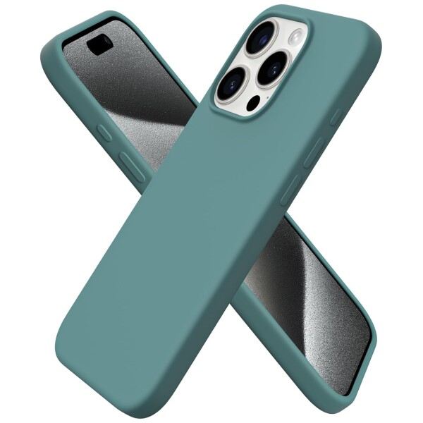 Guardify Siliconen Softcase Backcover iPhone 15 Pro Groen