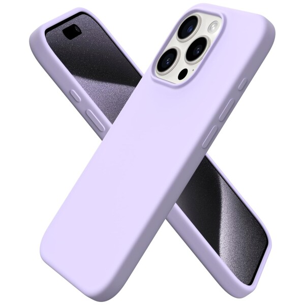 Guardify Siliconen Softcase Backcover iPhone 15 Pro Lila Paars