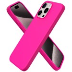 Guardify Siliconen Softcase Backcover iPhone 15 Pro Max Fuchsia