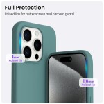 Guardify Siliconen Softcase Backcover iPhone 15 Pro Max Groen - 1