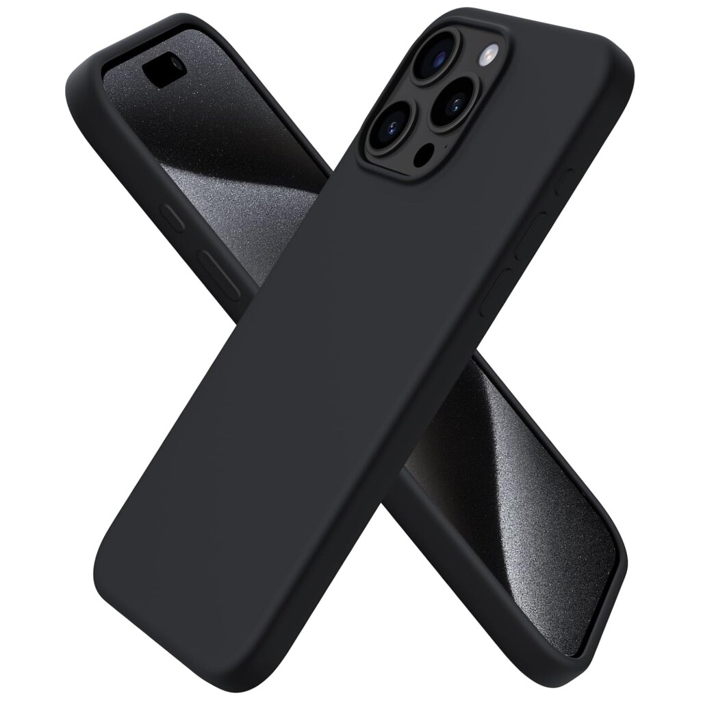 Guardify Siliconen Softcase Backcover iPhone 15 Pro Max Zwart