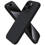 Guardify Siliconen Softcase Backcover iPhone 15 Pro Zwart