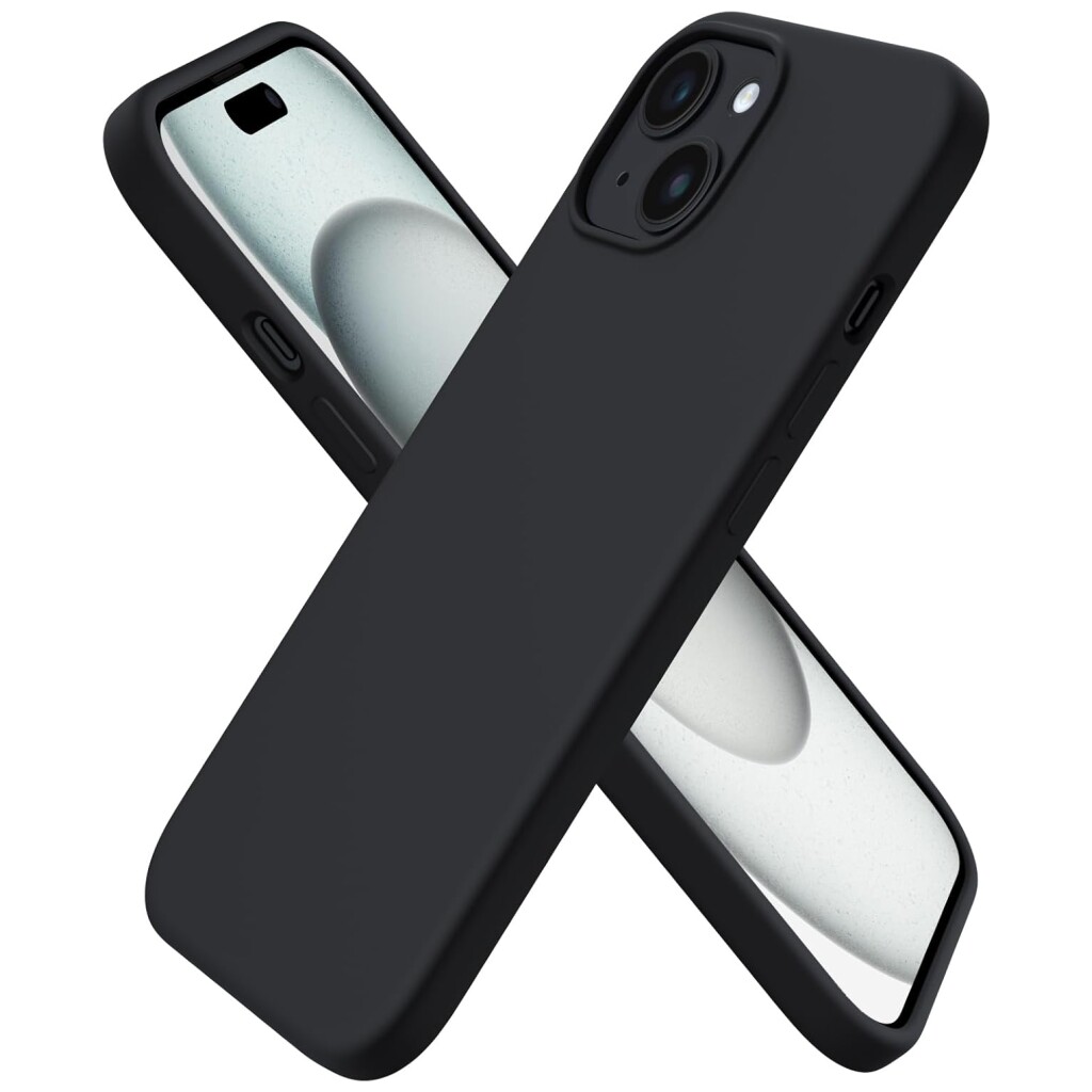 Guardify Siliconen Softcase Backcover iPhone 15 Zwart