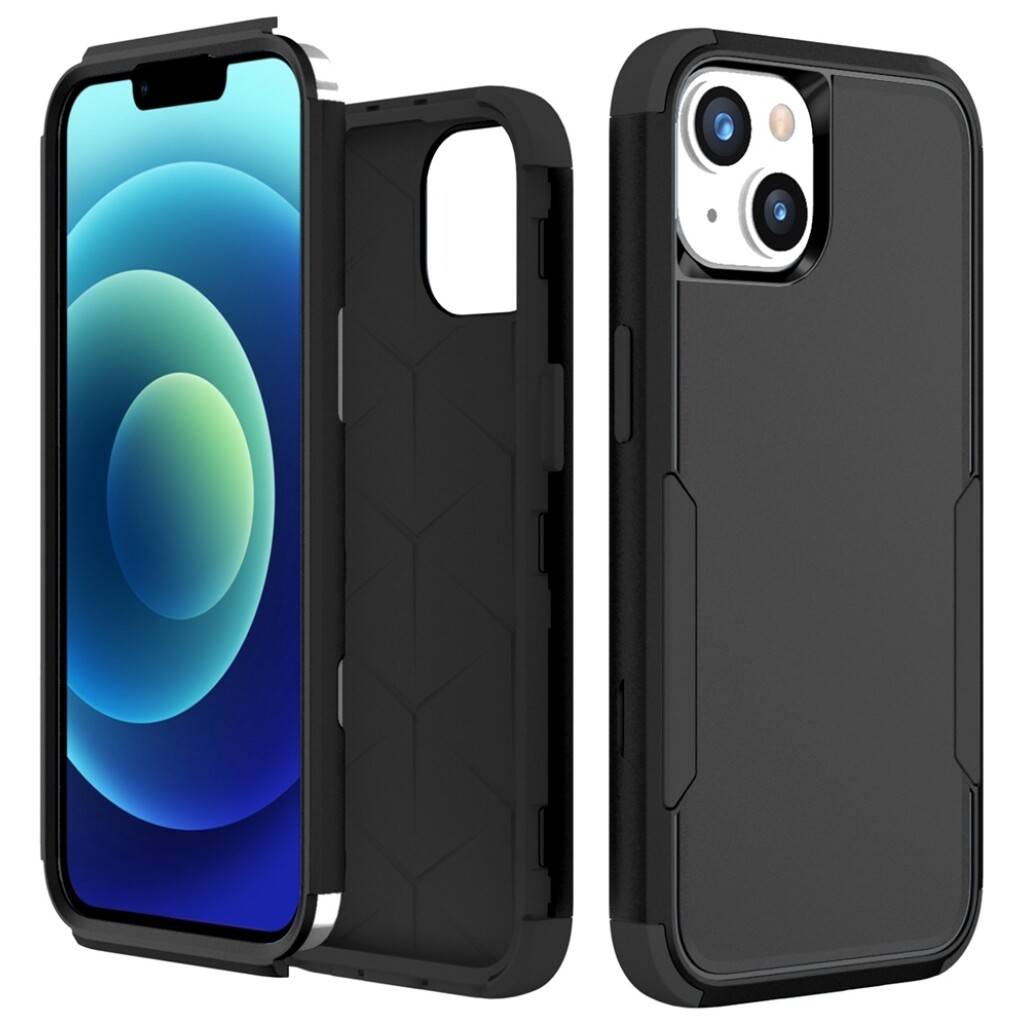 Guardify Rugged Armor Backcover iPhone 15 Plus Zwart