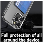 Guardify Softcase Backcover met Pasjeshouder iPhone 15 Pro Max Transparant - 4