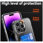 Guardify Softcase Backcover met Pasjeshouder iPhone 15 Transparant - 3