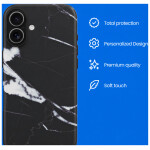 Just-in-Case TPU Magsafe Backcover iPhone 16 / 17 Black Marble - Afbeelding 3