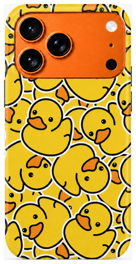 Just-in-Case iPhone 17 Pro Duck Eend TPU Magsafe Hoesje Just-in-Case TPU Magsafe Backcover iPhone 17 Pro Eend - Afbeelding 1